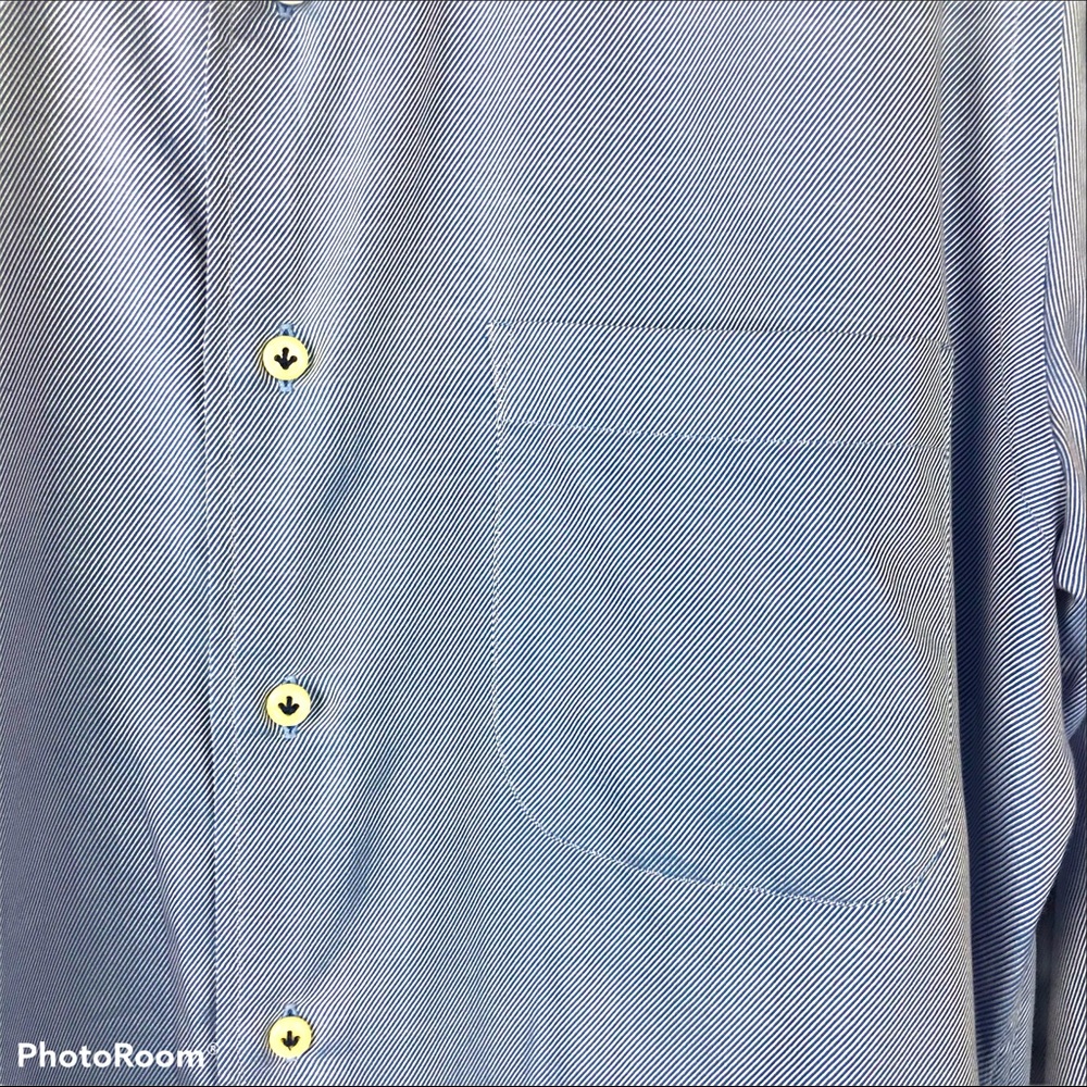 Peter Millar Blue Button Down W/Checked Cuffs - image 8